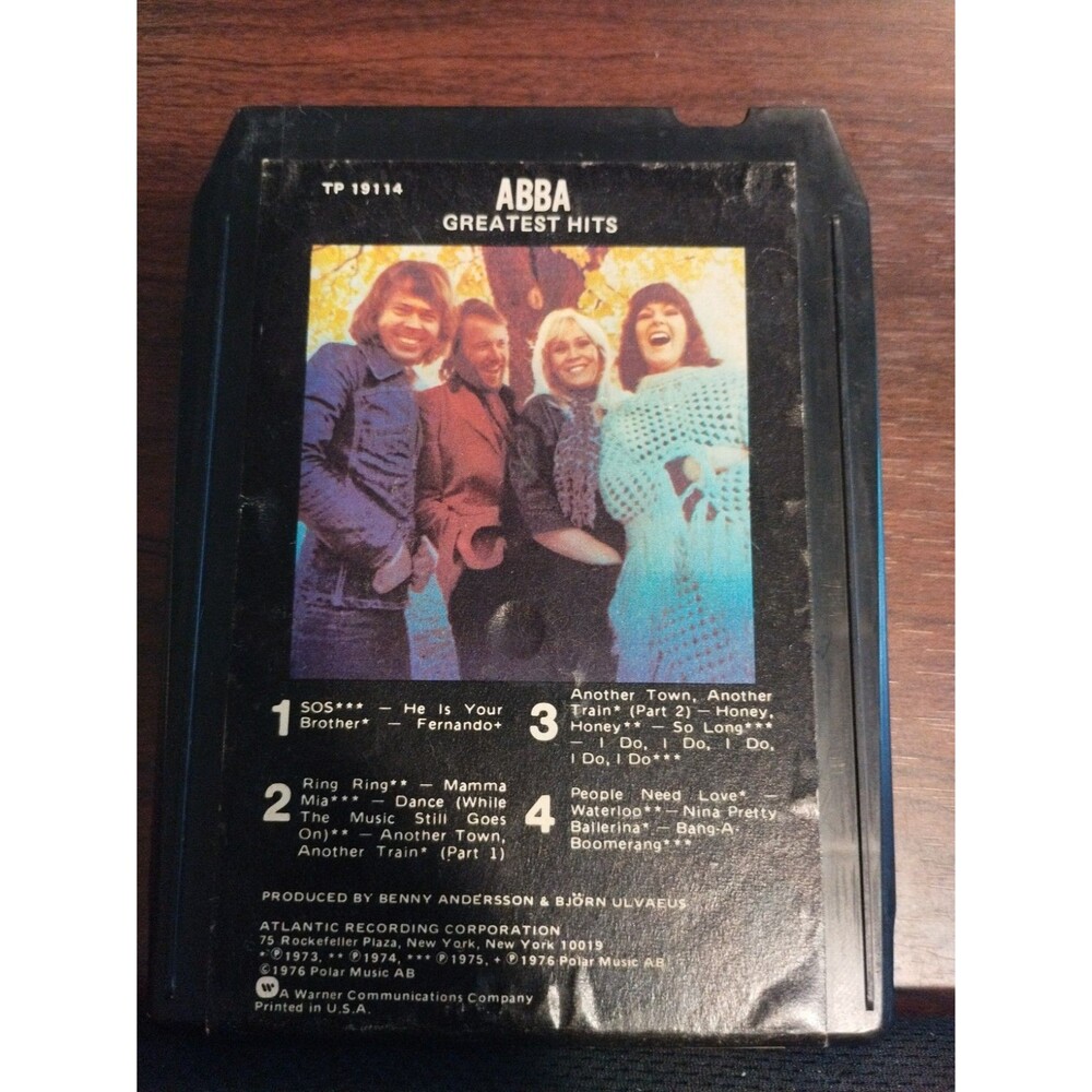 ABBA - Greatest Hits - 8-Track Tape 1976 - Atlantic TP19114